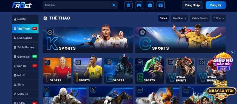 Chuyên mục cá cược thể thao Fabet mang đến hàng loạt trận đấu hấp dẫn 