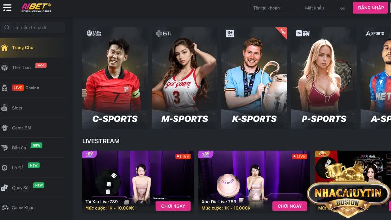 Nbet là nhà cái cá cược đổi có sản phẩm đa dạng